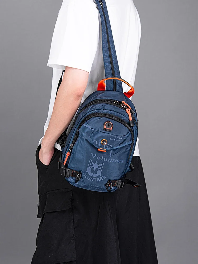 Mochila impermeável para homens, mochilas portáteis tamanho mini, bolsa de ombro elegante de alta qualidade, moda 2020, nova, 1518-22A