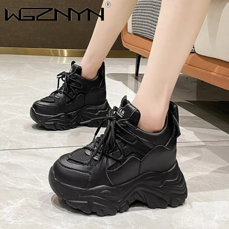 

Spring Autumn New Designer Women Sneakers Chunky Breathable Mesh Casual Shoes Wedge Heels Platform Shoes Sports Dad Casual Shoe