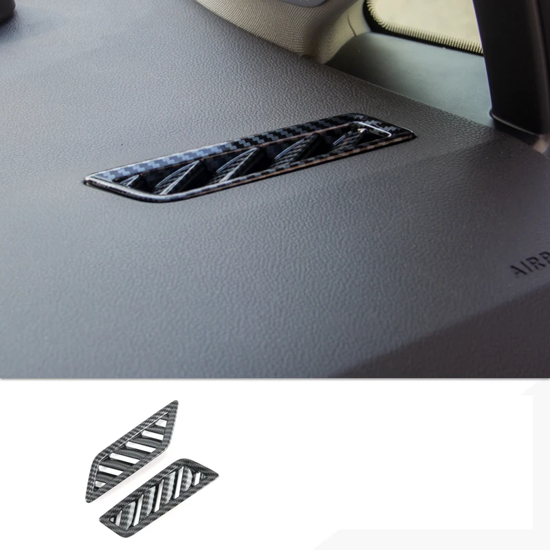 Рамка из углеродного волокна для передней панели автомобиля, вентиляционного отверстия, отделки для Volkswagen Vw Golf 8 MK8 Pro R 2021 2022 2020 2023