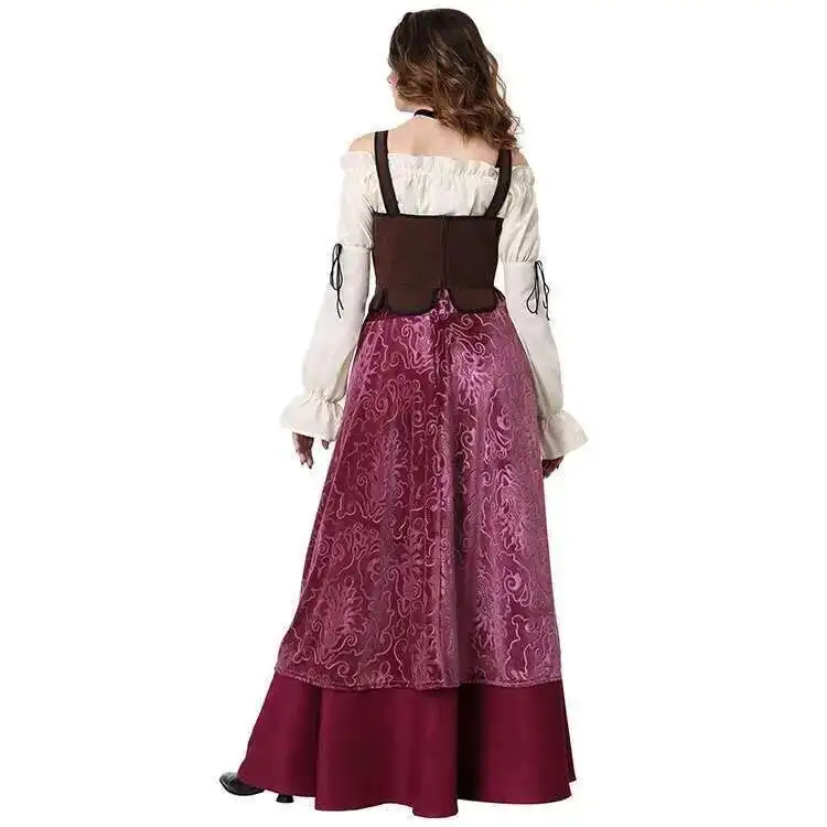 Disfraz de Carnaval Oktoberfest, camarero de sirvienta de cerveza, ropa de Anime, disfraces de escenario de Halloween, traje de camarera bávara Sexy