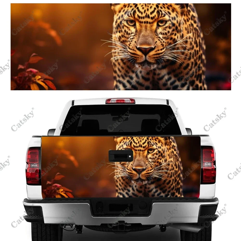 

Leopard animal Car stickers rear PVC suitable for SCV off-road truck painting pain car stickers
