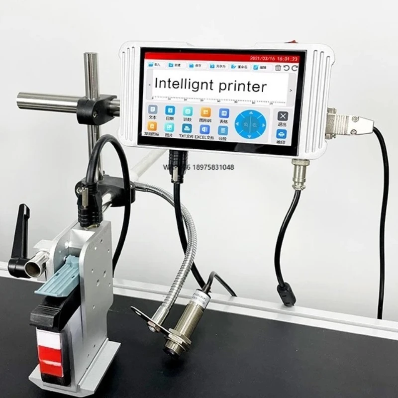 Hot Sale Date Plastic Bag Coding Machine Tij 12.7 Online Industrial Corrugated Box Automatic Inkjet Printer