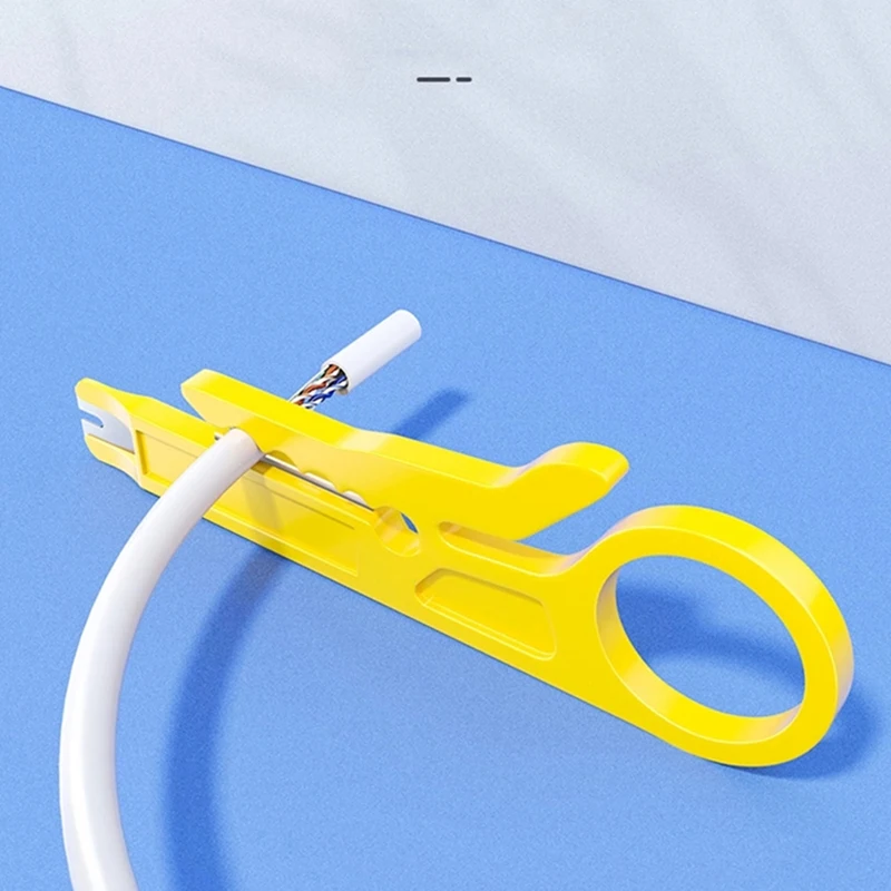 1pc Mini Wire Stripper Crimping Cable Punch Stripping Tool Is Suitable For Network Cable Telephone Line Computer UTP Crimper