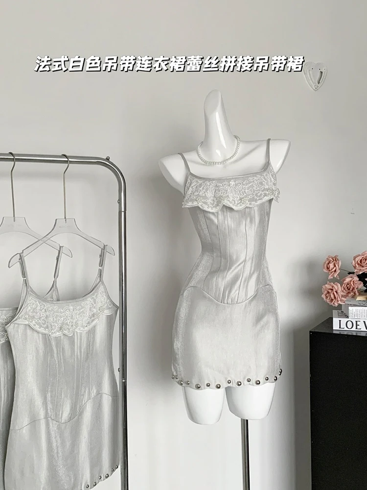 女性用スパゲッティストラップミニキャミドレス,セクシーな夏服,伸縮性のある三角形,ヴィンテージ,お金,豪華,パーティー,1個2000s,夏