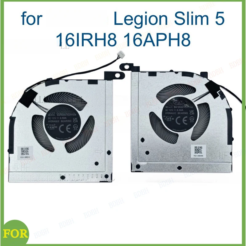 BDBH For Lenovo Legion Slim 5 16IRH8 16APH8 82YA 82Y9 PC CPU GPU Cooler Radiator