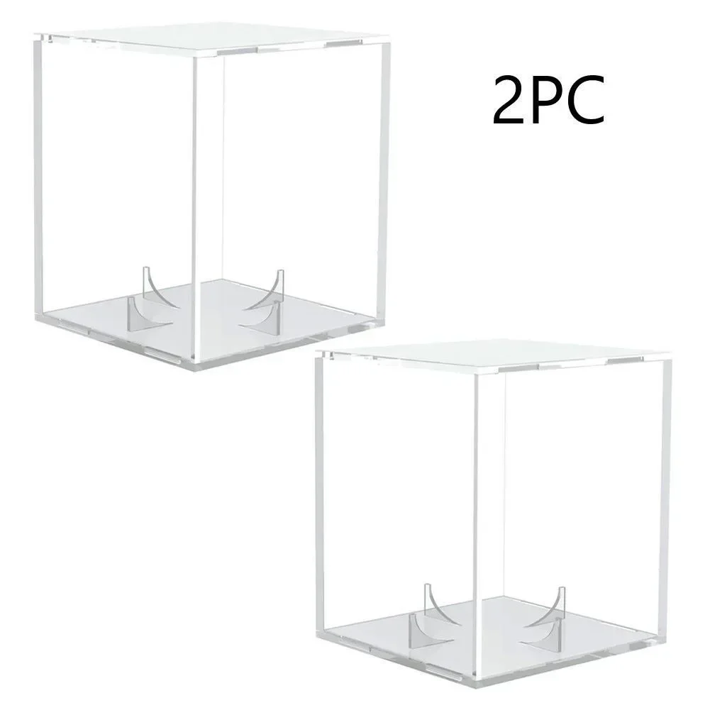 Display Showcase Clear Baseball Holder Baseball Cube Box Display Baseball Collection Four-corner Support For Baseball