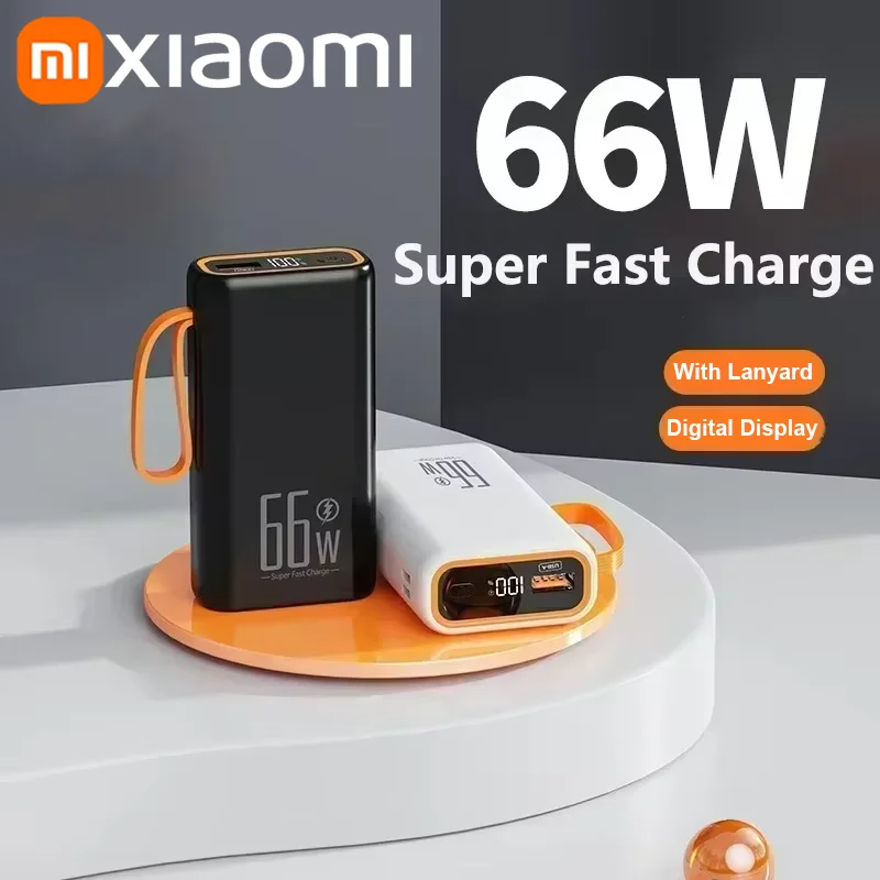 Xiaomi 30000mAh Power Bank 66W PD Super Fast Charging Portable Charger External Battery Pack Travel For iPhone Huawei Samsung