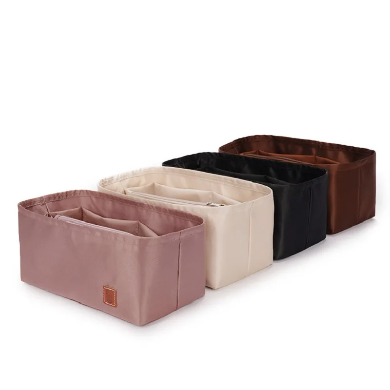 Fashion Satin Insert Bag for Handbag 26 30 34 Purse Organizer Insert & Tote Shaper Perfect Accessories for Your Bag