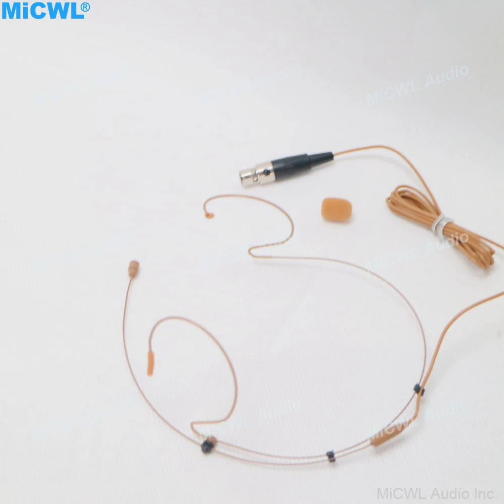Tan Brown Headset Microphone TA4F Mini XLR 4Pin For Shure AD4Q AD4D ULXD4D QLXD ULXD SLXD Wireless System