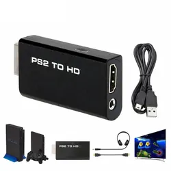 Adapter konwertera Audio i wideo zgodny z Hdmi do Ps2 z kablem Audio 3.5mm obsługuje wszystkie tryby wyświetlania Ps2 480i 480p 576i