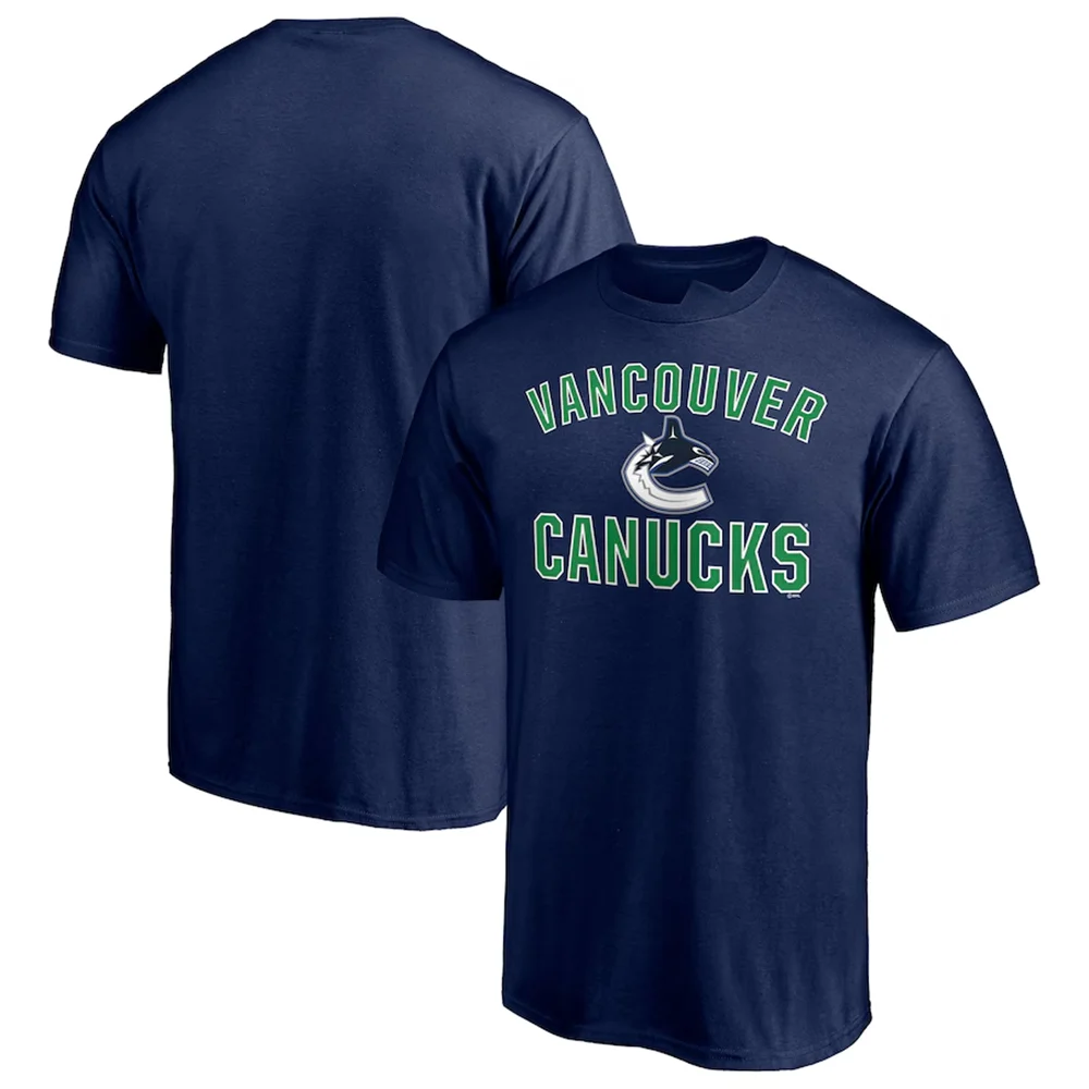 2024 Summer Hot Sale Ice Hockey Tee Vancouver Adult Men's and Women's Cotton Short Sleeve Canucks Children's Casual Comfort Top