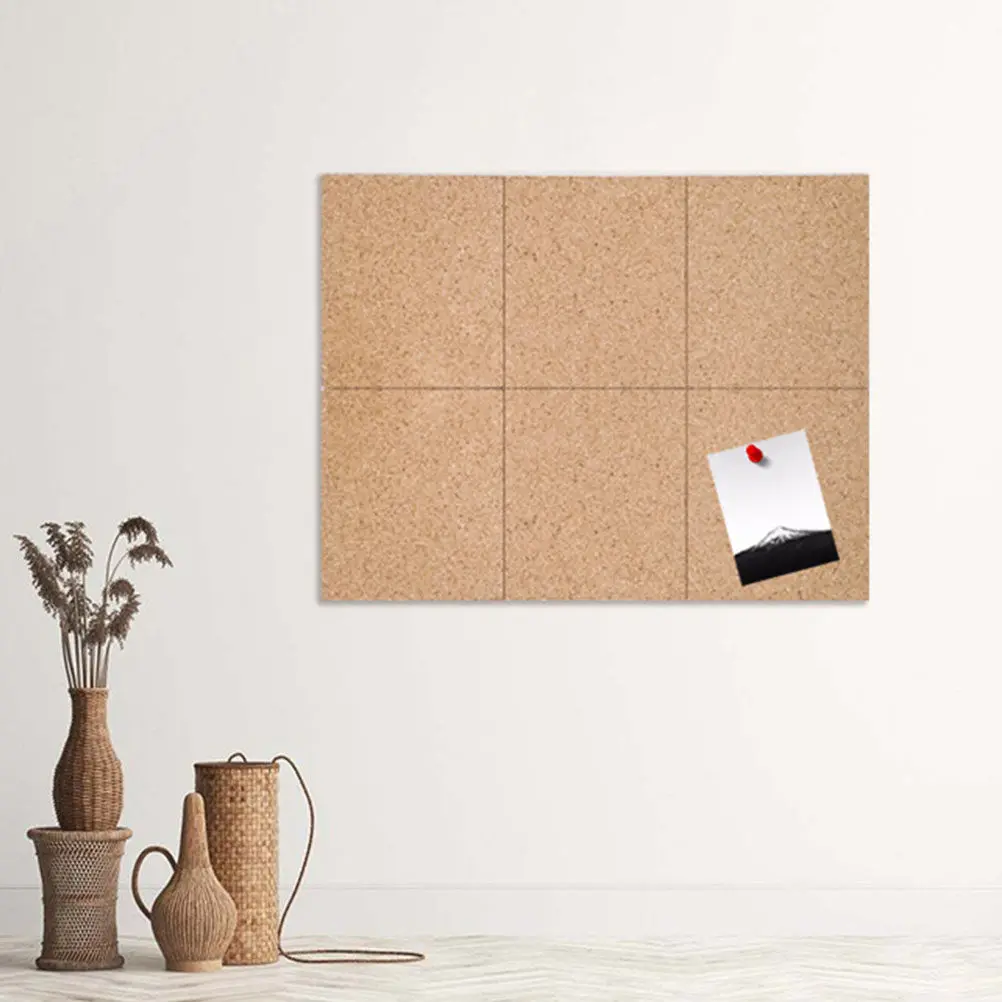 

Набор из 2 высококачественных деревянных пробковых досок для сообщений: стильный настенный декор для демонстрации фотографий, фон для DIY-проектов, доска объявлений для дома и офиса
