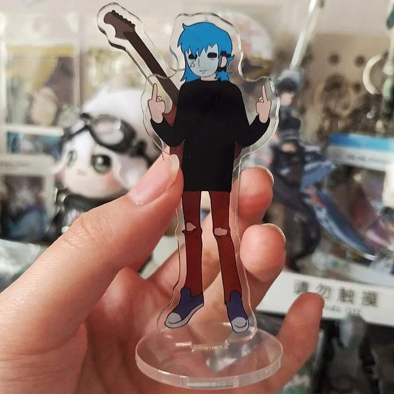 Game Sally Face Sal Fisher Cosplay Acrylic Figure Stand Rotate Guitar Standing Plate Ornament Accessories Prop Gift