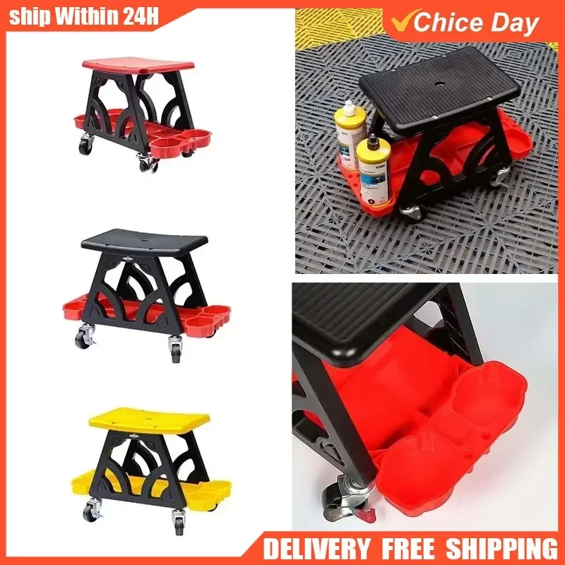 

Car Multi-Function Chair Mechanic For Wax Polishing Projects Car Creeper Stool Chair Mobile Creeper Seat Car Wash Supplies