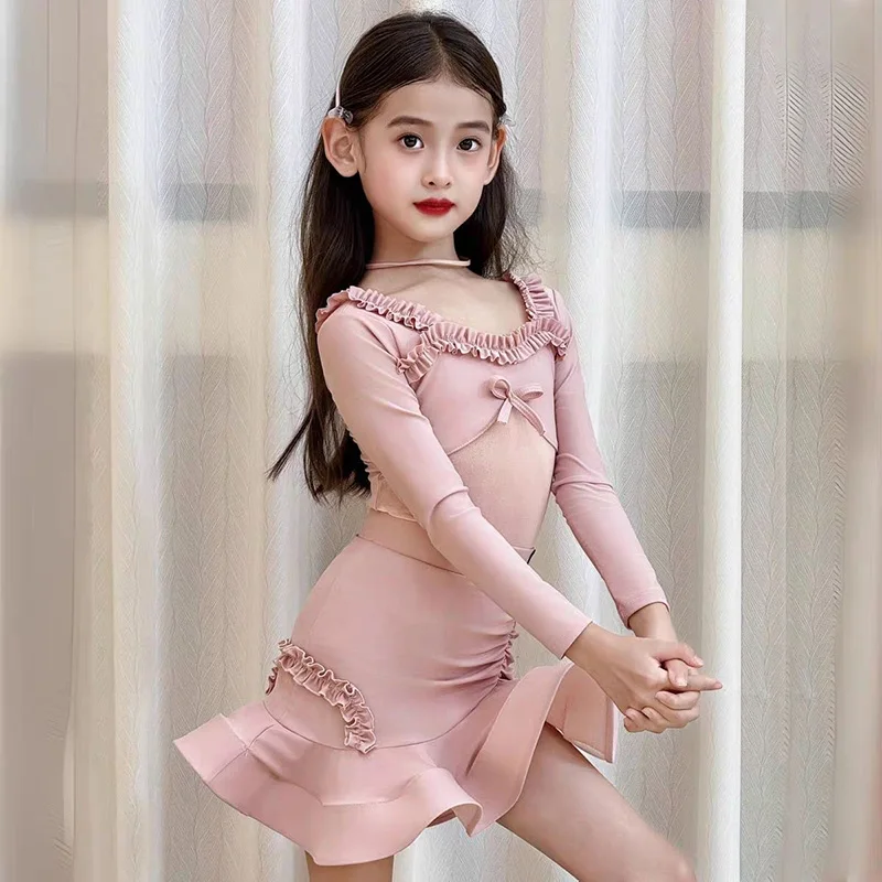 Latin Danskostuum Meisjes Ballroom Dans Jurken Standaard Rumba Samba Tango Danskleding Dansjurk Latin Oefenjurk Kind