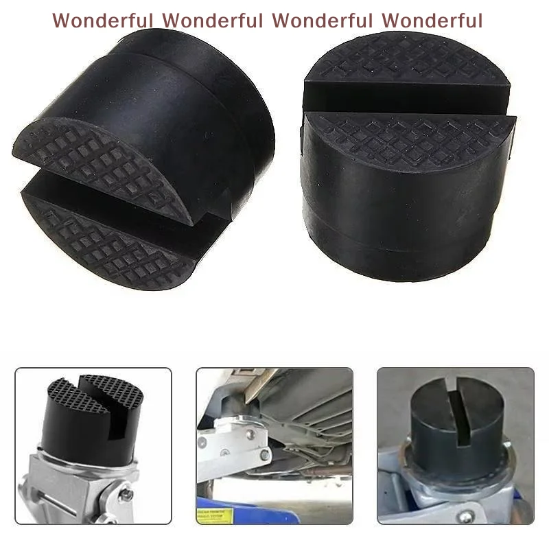 

1Pcs Vehicle Jack Stand with Frame Protection Slotted Pinch Weld Side Elevating Disk Auto Lifting Rubber Pad for Vehicle Mainten