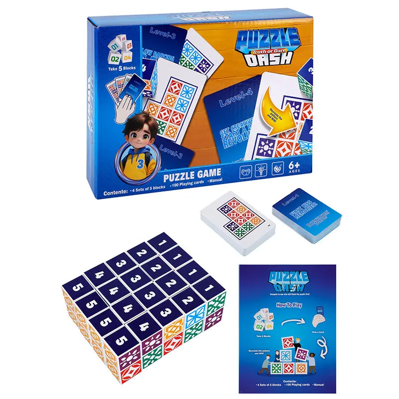 Ruimtelijk logisch denkkaart Puzzel Racing Match Game Ouder-kind Interactief desktopspel Kaartspel