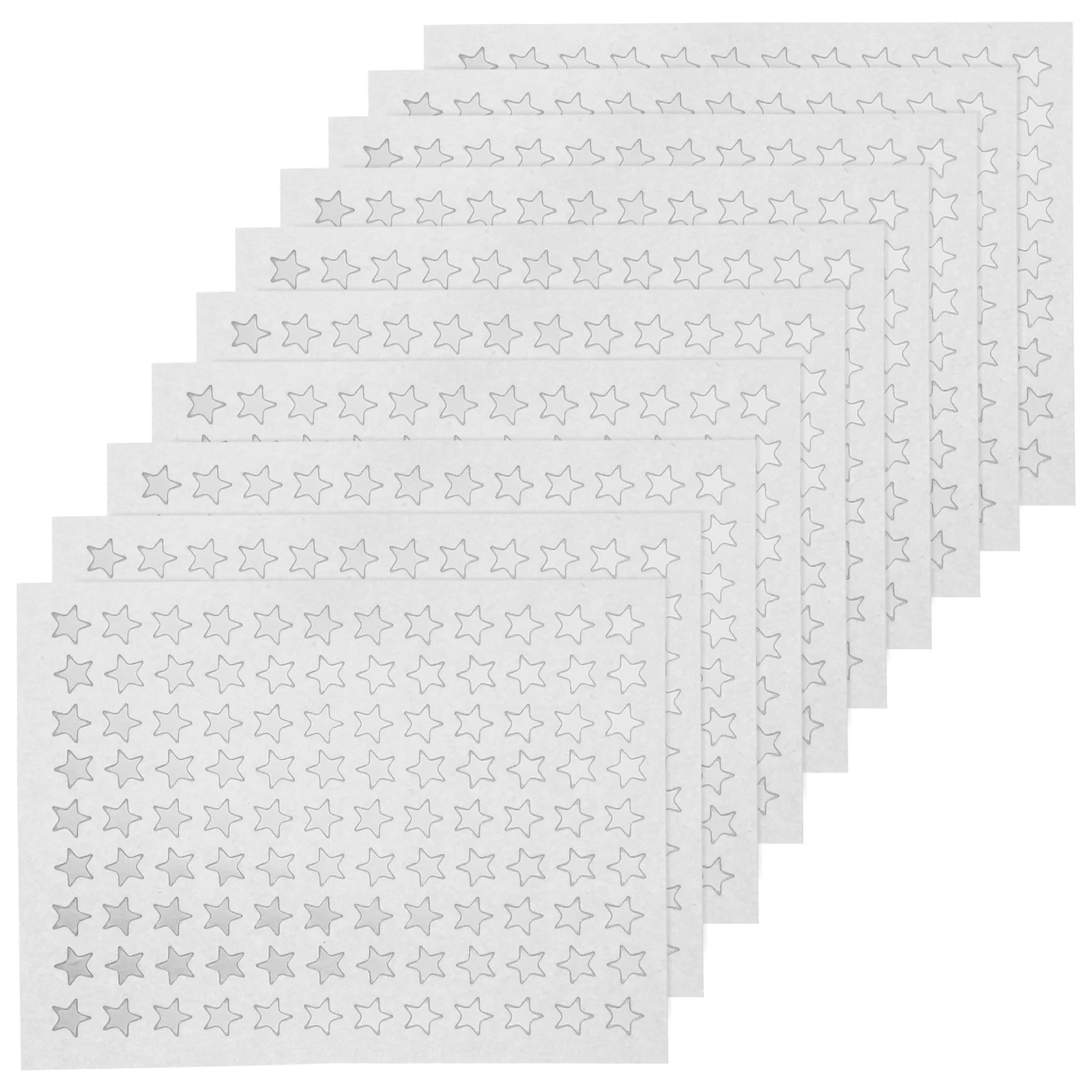 

10 Sheets Reward Stickers Pentagram Shaped Adhesive Stickers for Students Classroom Motivational Incentive Labels