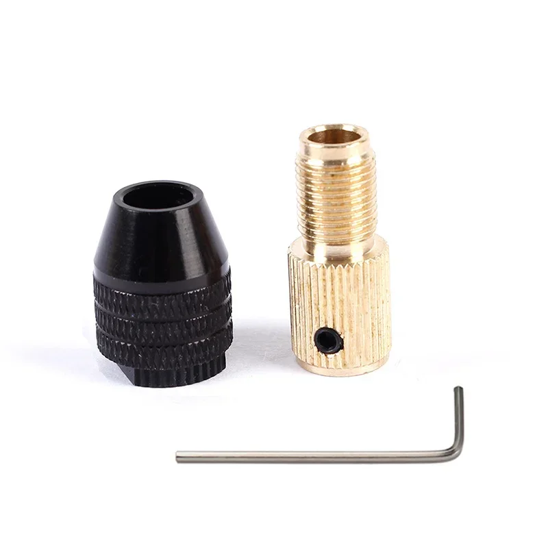 2.0/2.35/3.0/3.17/5.0mm Mini Drill Chuck 3 Jaw Quick Change Keyless Drill Bit Adapter 0.3-3.2mm Holder Clamp Fixing Device Tools