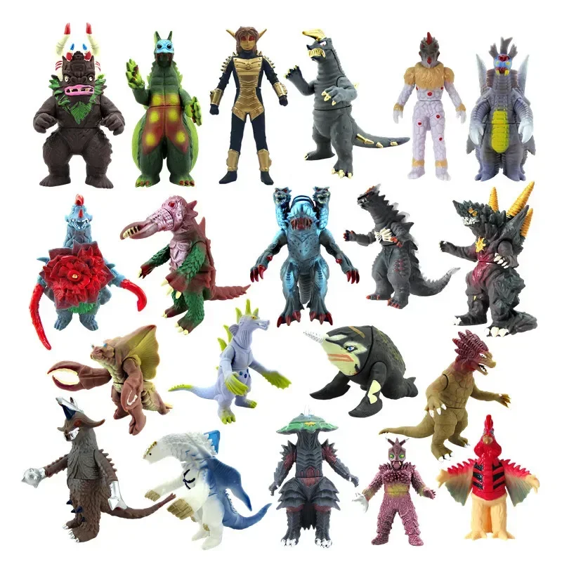 New trumpet Soft rubber  Monster Gomora Model Action Figure Red King Cosmic People Eleking Balkie Seijin Children's Toys