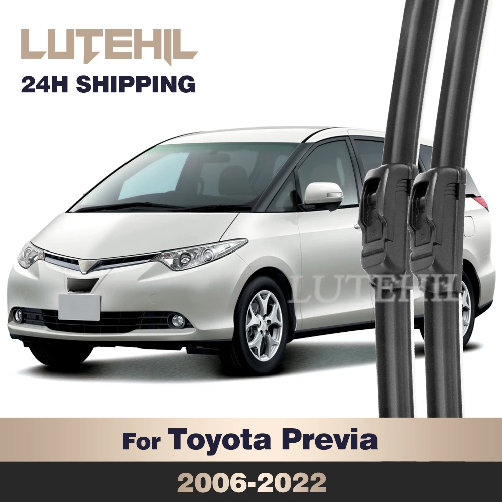 Wiper Front Wiper Blades For Toyota Previa XR50 2006-2022 2017 2018 2019 2020 2021 Windshield Windscreen Front Window 26
