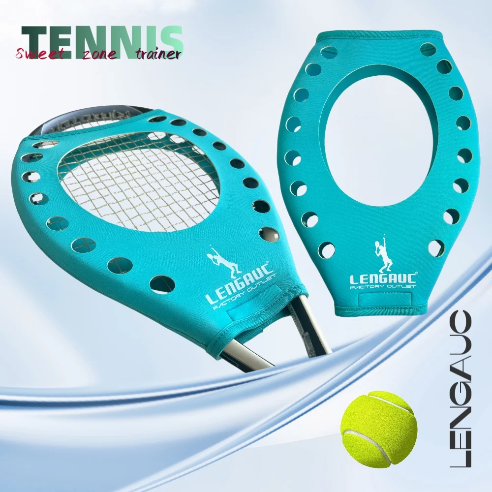 Tennis Racket Sweet Spot Trainer Swing Training Corrector Center Target Accuracy Frame Protection