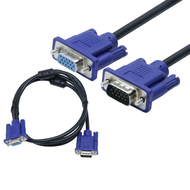 HD 15 Pin VGA Extension Cable VGA Male to female Computer Monitor Cable Video HDTV VGA computer tv display signal short cable
