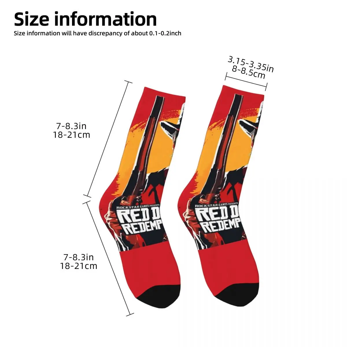 Casual uomo donna calzini Arthur Morgan The danous Outlaw Red Dead reredions accessori Cute Graphic Socks Spring