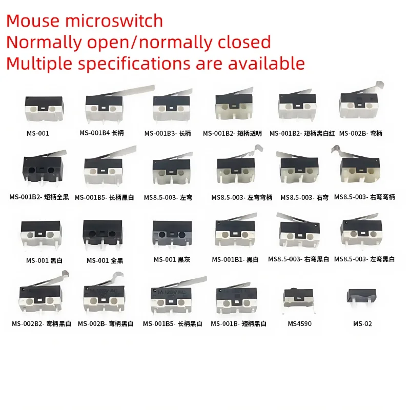 10PCS Micro Limit Switch Momentary Push Button Switch 1A 125V AC Mouse Switch 3Pins Long Handle Roller Lever Arm