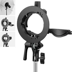 NEEWER S Type Bracket Holder with Bowens Mount for Round Square Head Flash Speedlite for Godox AD200Pro V1 NEEWER Z2 Z1 Z760 700