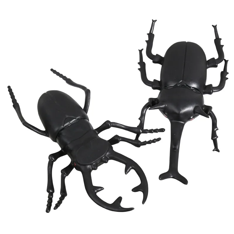 Simulação Beetle Toys para Crianças, Modelo de Inseto Lifelike, Brinquedo Som Especial, Educação Infantil, Compulsão Cognitiva, Presente Assustador