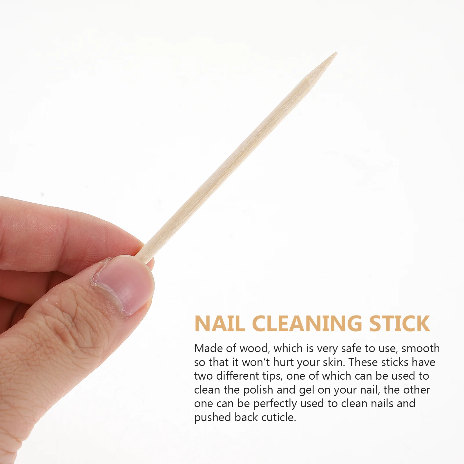 300 Pcs Exfoliating Wooden Stick Nail Cuticle Pusher Professional Manicure Accessory Accessories