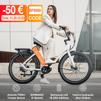 ENGWE P275 ST Adult Electric Bicycle 250W 36V 19.2Ah 100Km Max Range Ebike 32Km/H Ipx6 Oil Brake All-Terrain Tire Electric Bike
