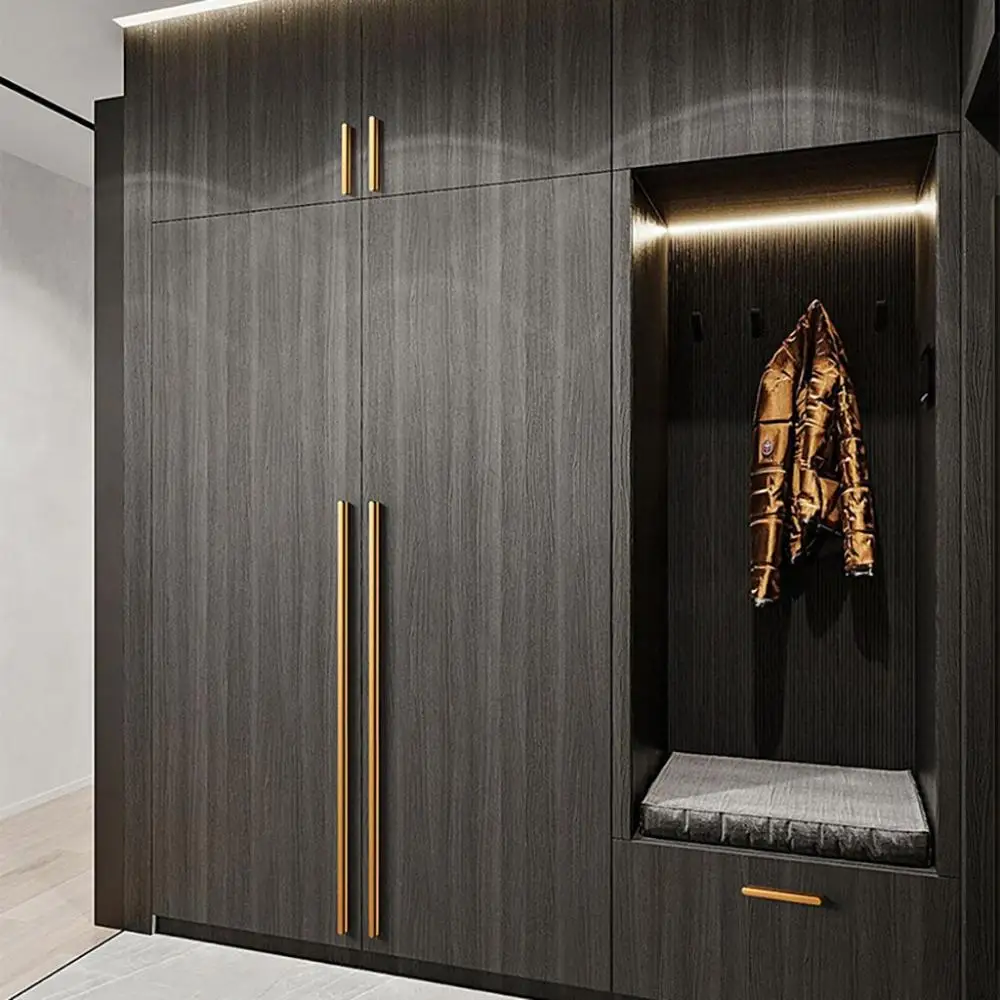 

Fashion 1 pcs Simple Aluminium Alloy Creative Modern Door Handles Drawer Knobs Drawer Pulls Furniture Hardware