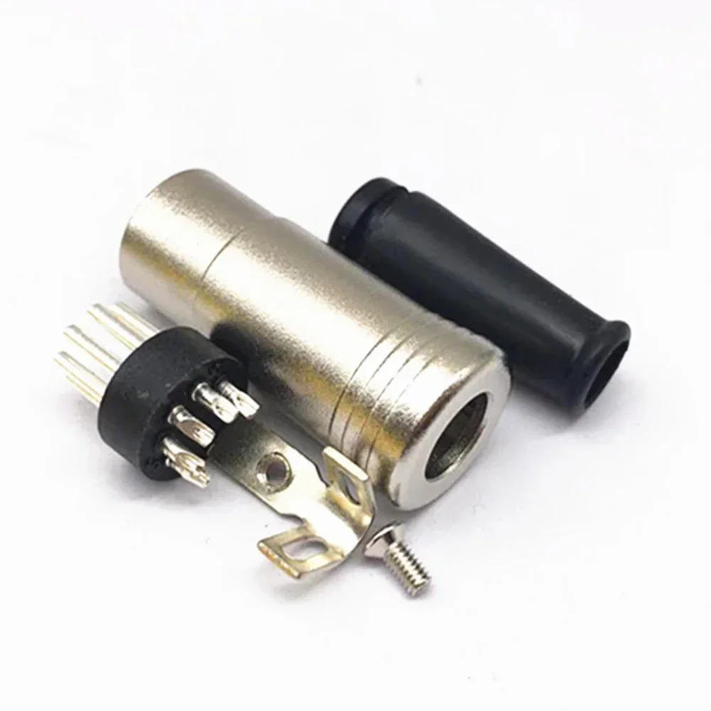 

With Flexible Strain Relief High Quality Audio Adapter Inline Connector Plug 1 Pcs 60x16mm Dia Silver Plated Contacts