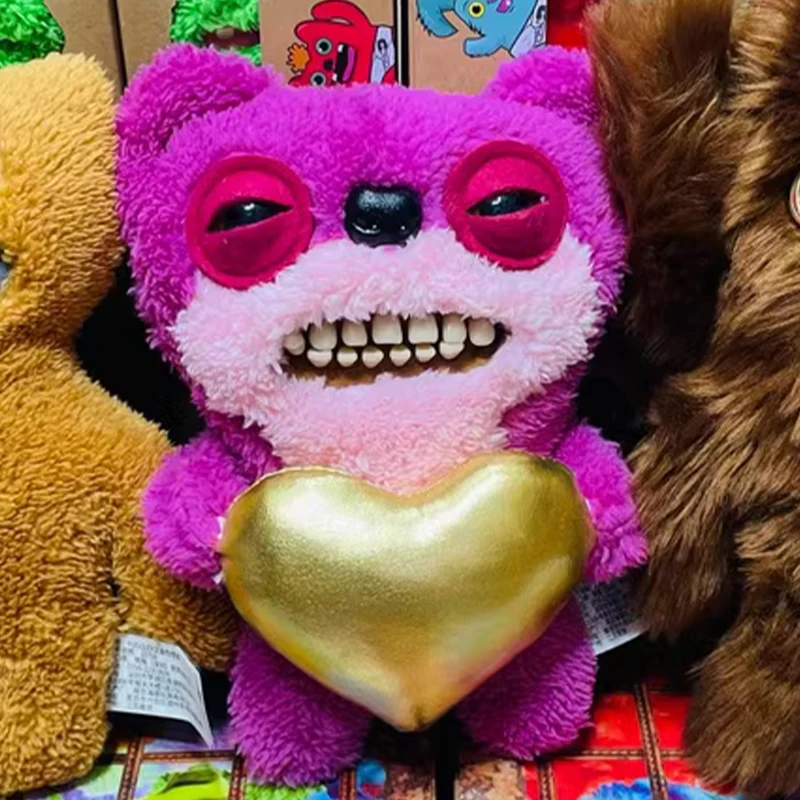 Jouets en peluche FTracer série Gold Rush en-ly, monstre ours rose, monstre de dent mignon, poupées de remplissage, cadeaux originaux, 100%