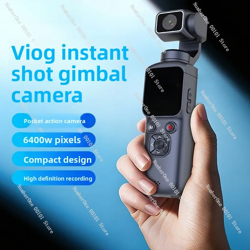 New Pocket Panoramic 4K Handheld Camera,Anti-Shake Sports Camera with WIFI,Mobile Live Streaming,Outdoor Travel Video Recorder