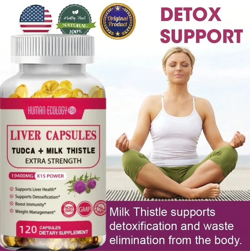 Human Ecology Milk Thistle - Liver Supplement and Cleaning Support to Maintain Healthy Liver Function * -120 Vegetarian Capsules