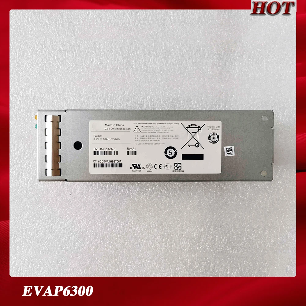 Head Cabinet Controller Battery for EVAP6300 QK715-63601 671988-001 100% Test Before Delivery