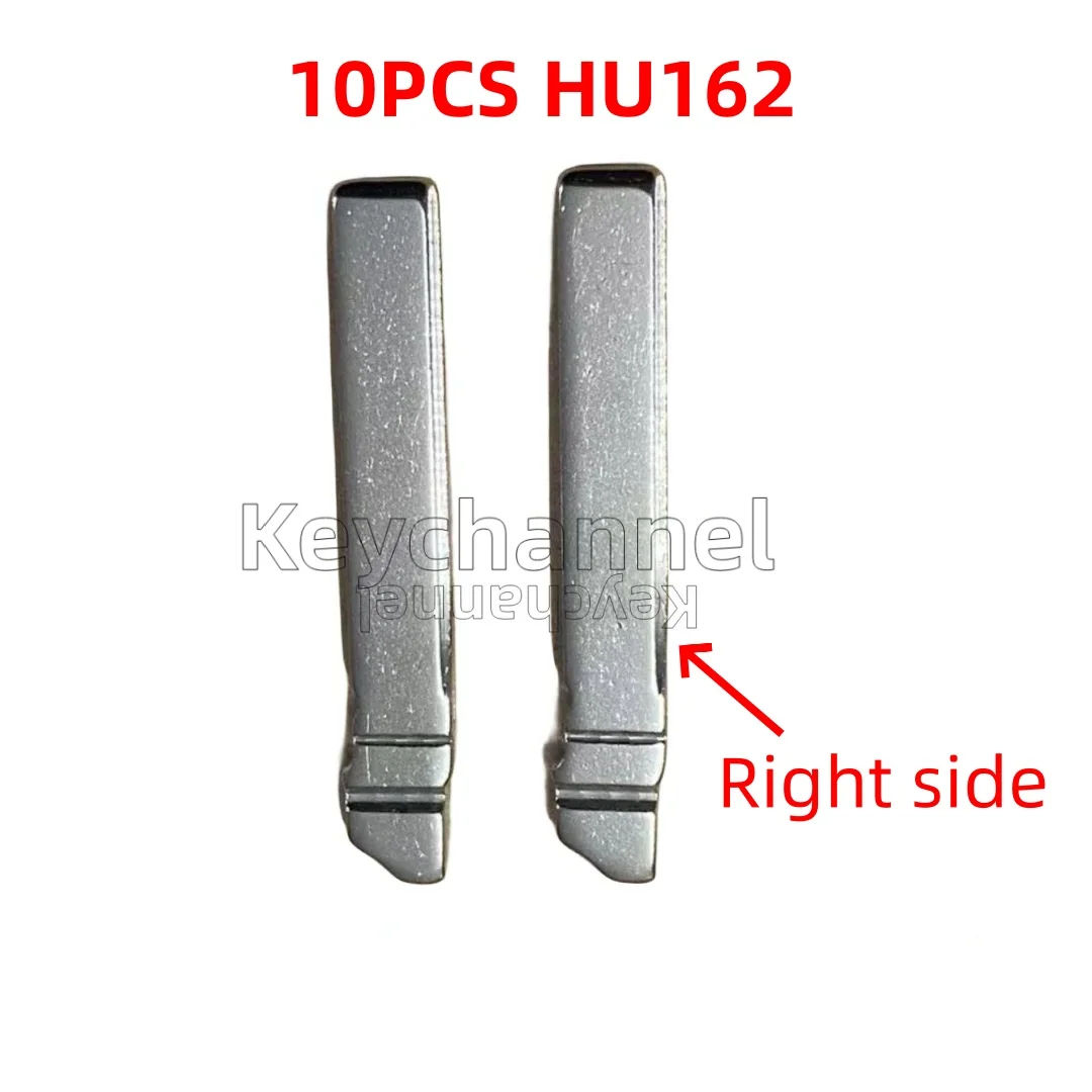 Keychannel 10pcs/lot HU162t Original Car Remote Key Blade Flip Blank HU162 Right Side Blade for Golf Jetta Seat Skoda Key Blade