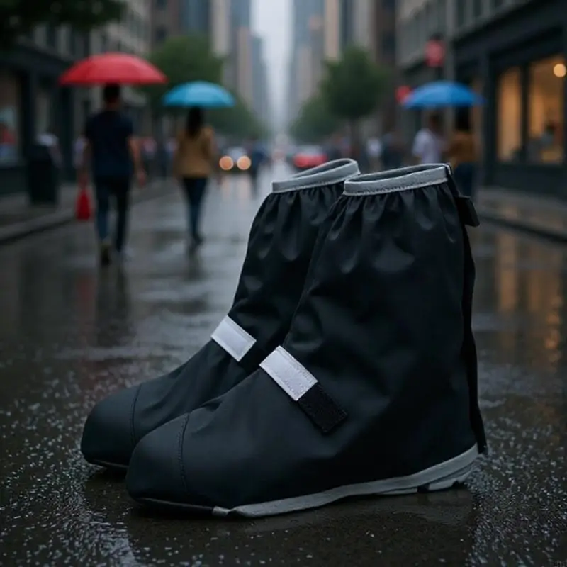 

Светоотражающий защитный чехол для обуви от снега и песка для пеших прогулок, езды на велосипеде и мотоцикла, регулируемые