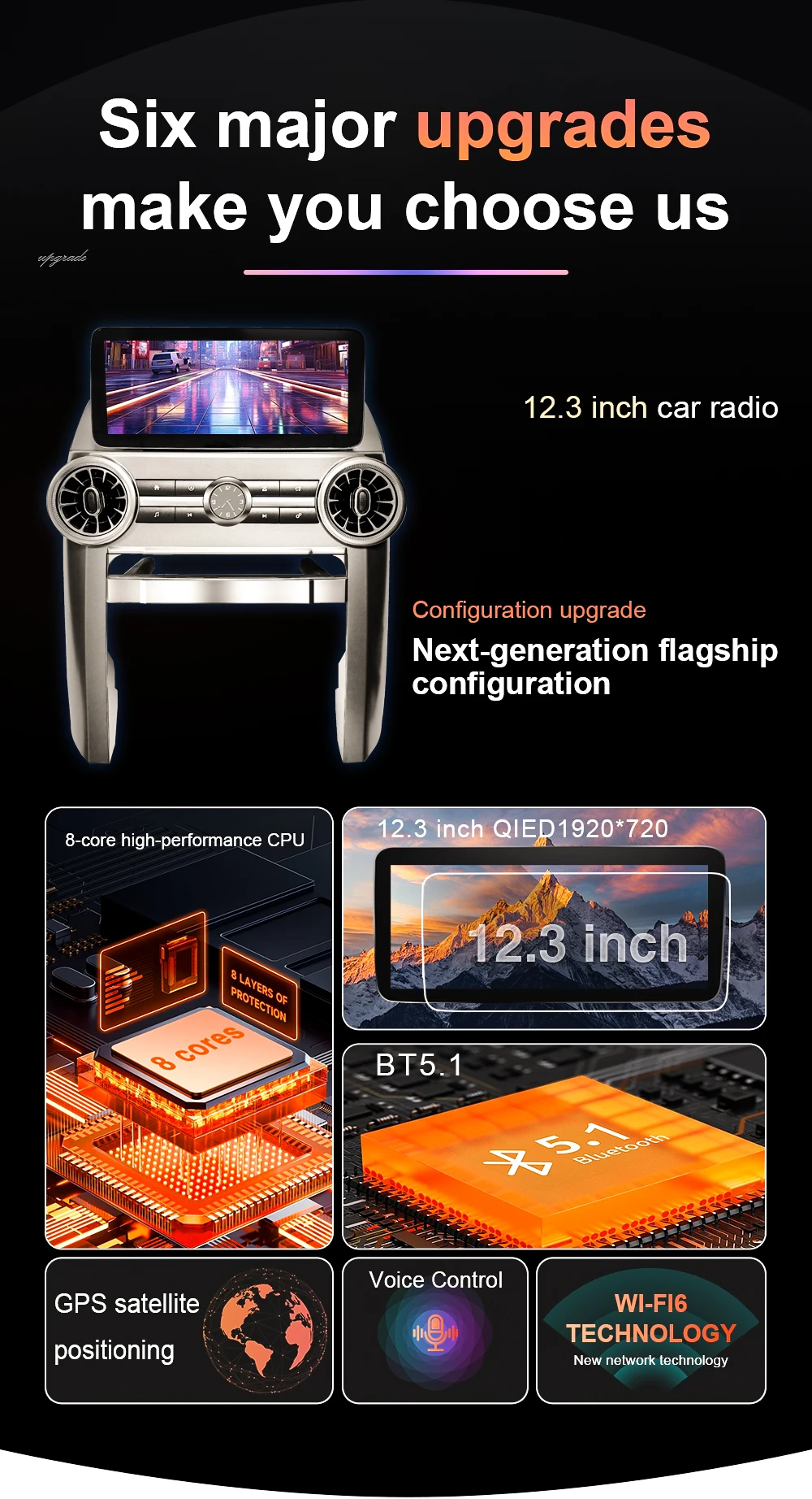 12,3 Zoll Autoradio für Ford Fiesta MK6 MK7 2009-2016 Android 16 Auto-Headunit Multimedia-Videoplayer GPS Wireless Bildschirm BT – Detail 9