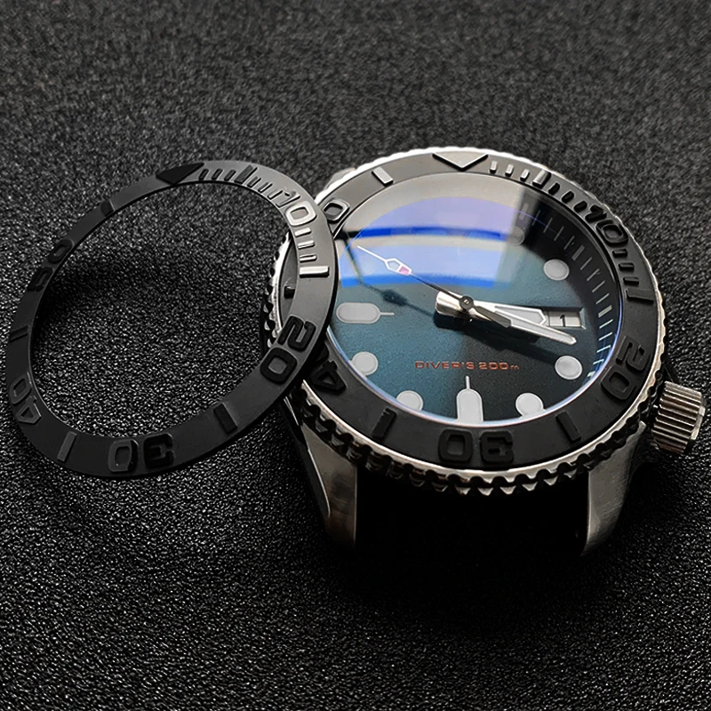 Sloping Ceramic Bezel Insert 38*30.6mm MOD For brand SKX007  SKX009 Divers SUB Replacement of watch accessories parts