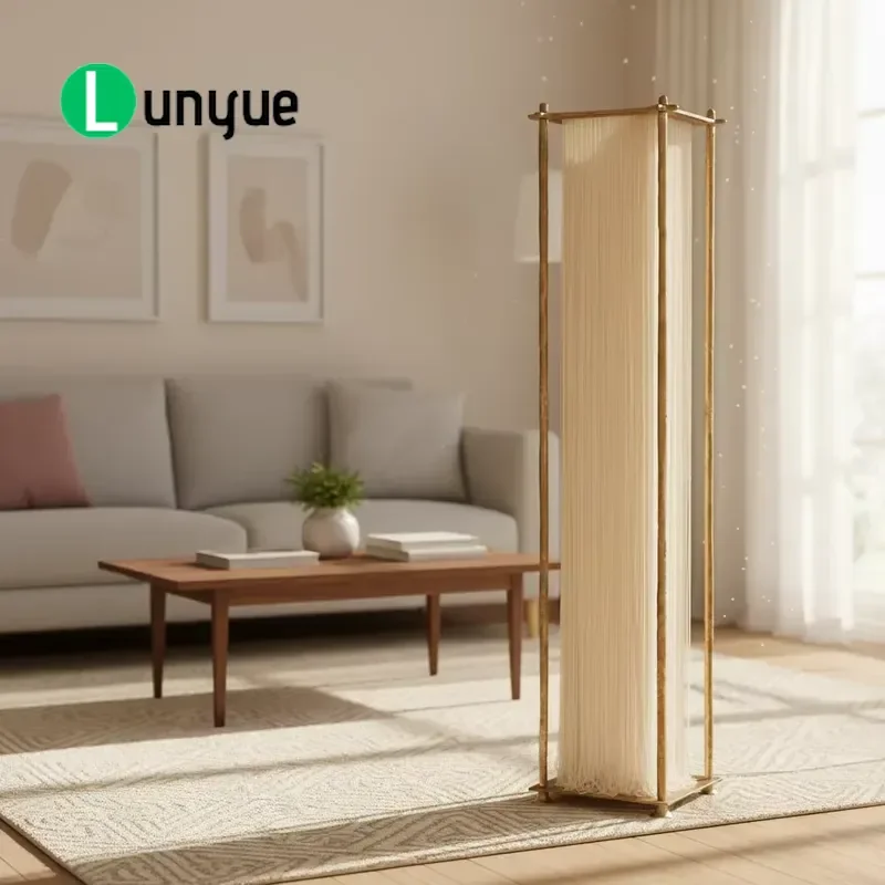 Modern Retro Luxury Satin Wrought Iron LED E27 Floor Lamp for Living Room Hotel Office Restaurant Exhibition Hall Premium