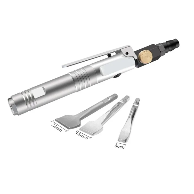 Mini Pneumatic Chisel Set – Handheld Welding Slag Remover, 7000BPM, 3 Interchangeable Bits