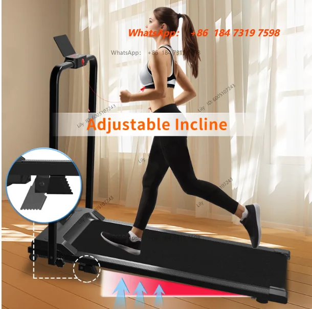 110V treadmill household small folding, intelligent treadmill electric tablet walking American standard European standard