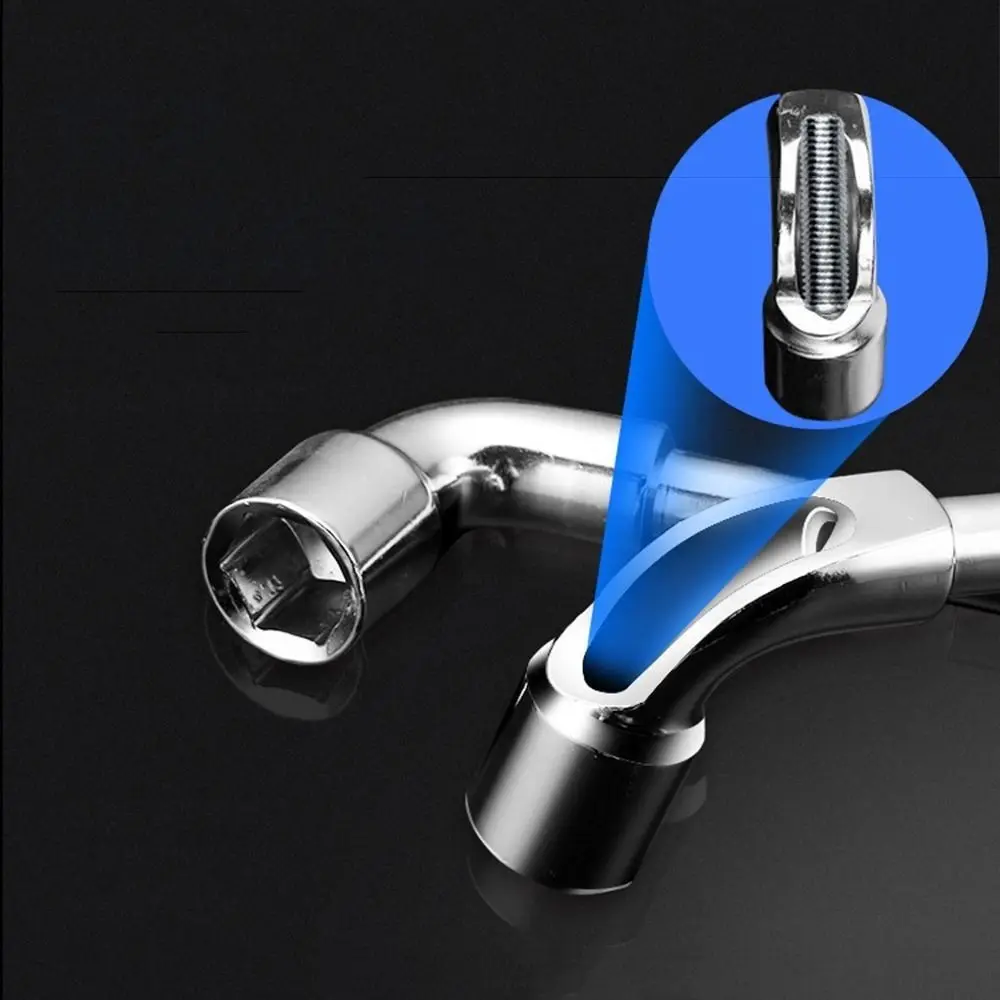 L-förmiger Steckschlüssel aus Chrom-Vanadium-Stahl, 6–19 mm, L-förmiges Design, Sechskant-Adapter, Schraubenschlüssel, Sechskant-Steckschlüsselkopf, hohe Härte, Handwerkzeug – Detail 10