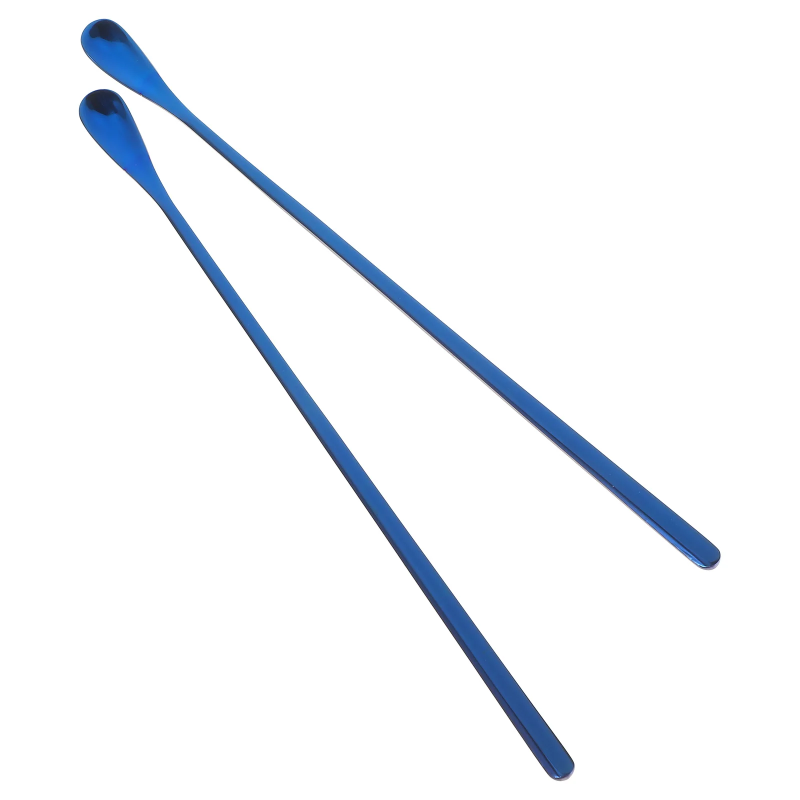 2 Buah Sendok Makan Reptil Gagang Panjang Alat Makan Stainless Steel untuk Kadal Gecko Sendok Pencampur Makanan Basah Perlengkapan Hewan Peliharaan