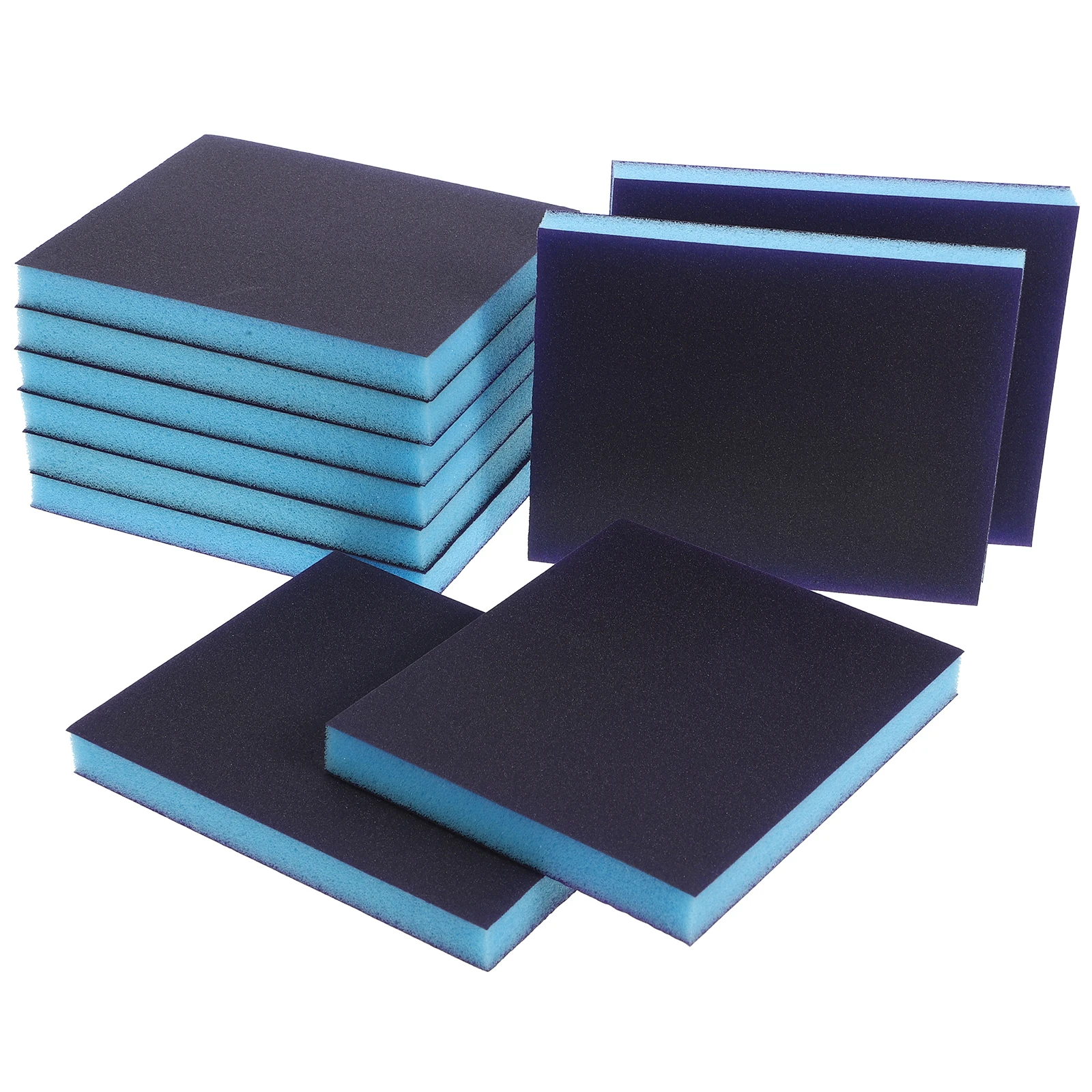 

10pcs 800 1000 Grit Washable Sanding Sponges Blocks for Wood Metal Furniture Drywall Blue Thin Corundum Pad Set Sanding Tools