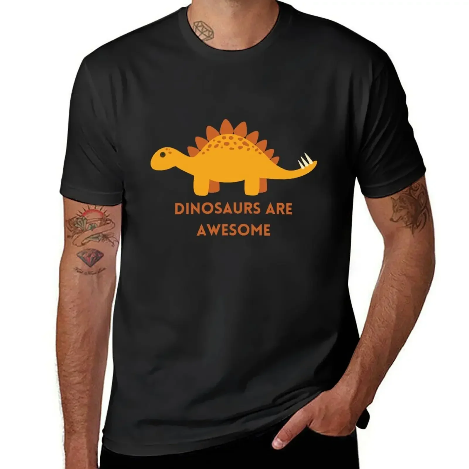 

Dinosaurs Lovers : Dinosaurs Are Awesome T-Shirt summer top sweat baggy shirts shirts men graphic